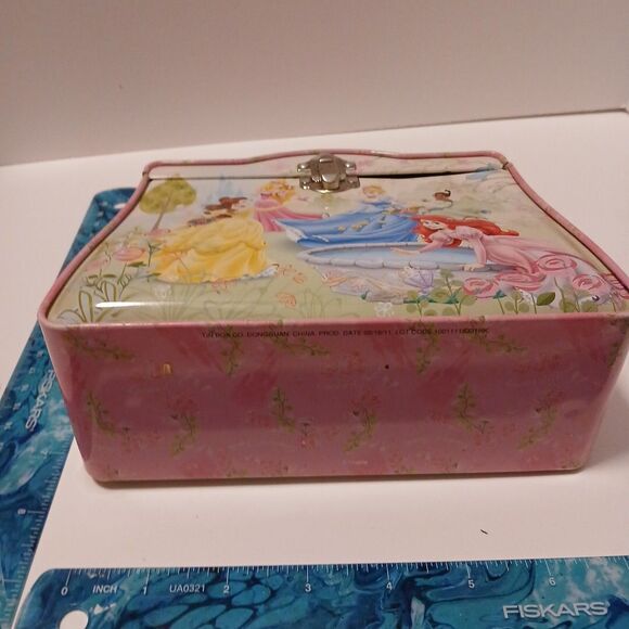 Disney Princess Metal Purse Handbag Snack Box – Beaded Handle - Picture 2 of 9